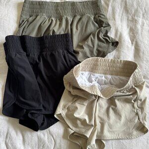 GapFit High Rise Running Shorts (3 pairs together) - Size M